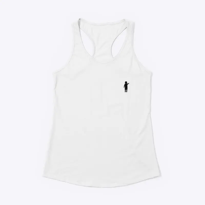 Black Logo Women's Racerback Tank 