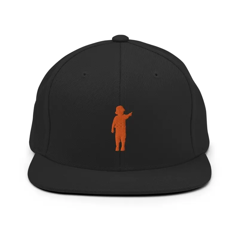 ORANGE LOGO SNAPBACKS