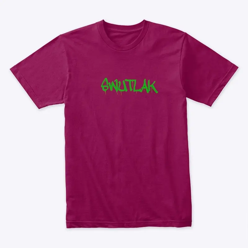 Swutlak Premium cotton tee green print