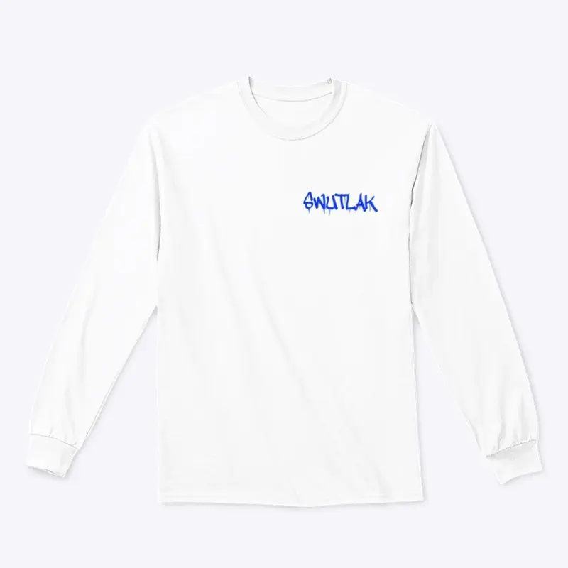 Swutlak long sleeve tee with blue print